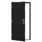 Steel Security Door - Single - Black