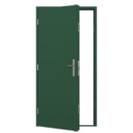 Mid Duty Steel Security Door - Single - Juniper Green
