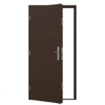 Standard Duty Steel Security Door - Single - Van Dyke Brown